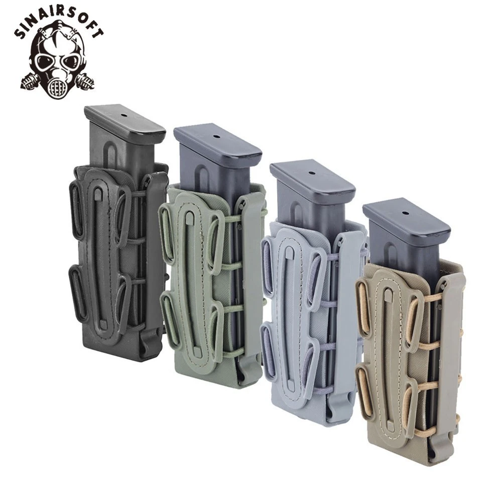 Hot 9mm Molle Pistol Mag Military Magazine Pouch Holster Fastmag With Belt Clip And Molle Soft Shell Mag Pouch Plastic Pouch