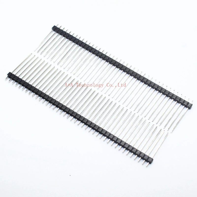 10PCS/LOT 1*40P Male Header 2.5CM 40PIN Single Row MALE 25MM 1X40PIN 2.54MM LONG PIN header strip Connector For Arduino