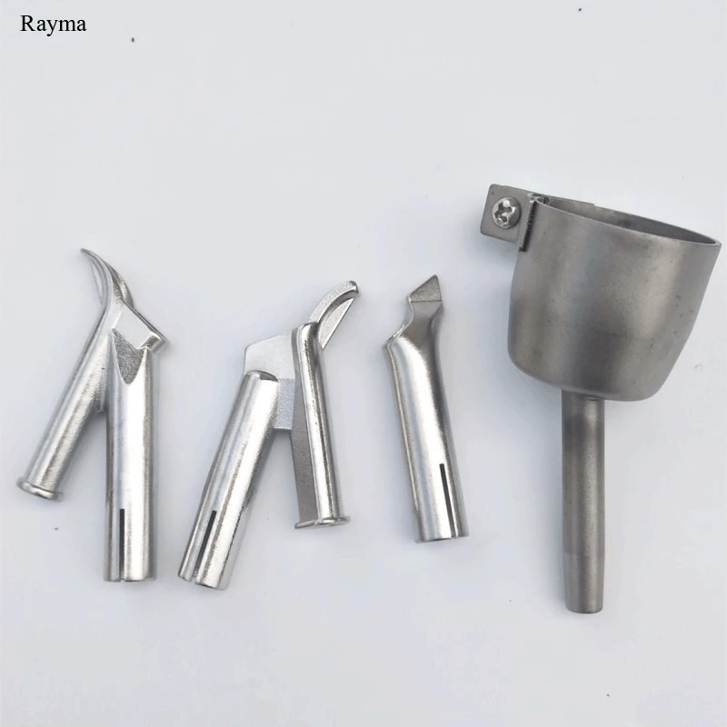 4 Pcs Rayma Hot Air Gun Coving Floor Speed Welding Nozzle Round Triangular 5mm Welding Tip For Plastic PVC Vinyl Welder