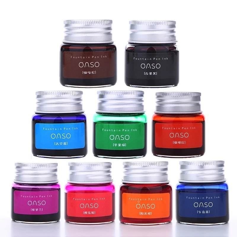 7/20ml Smooth Colorful Liquid Ink Bright Comics Ink Refill Without Fountain Pen Ink Pen Carbon Office School Stationery 03826