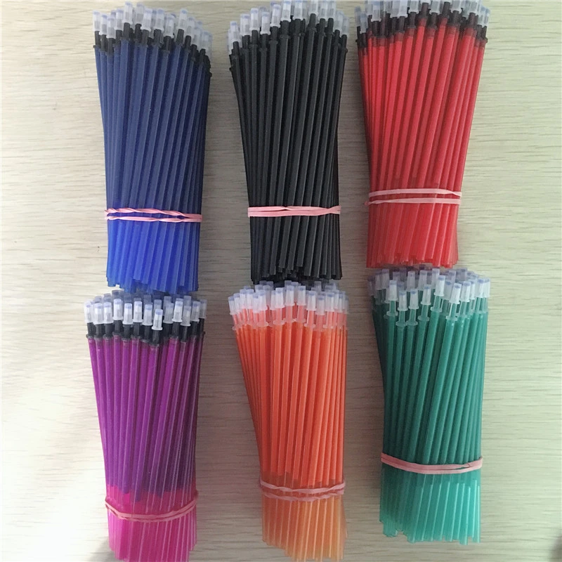 20 Pcs/lot Blue Black red Ink Gel Pen Erasable Refill Rod Magic Erasable Pen Refill 0.5mm School Stationery Writing Tool Gift