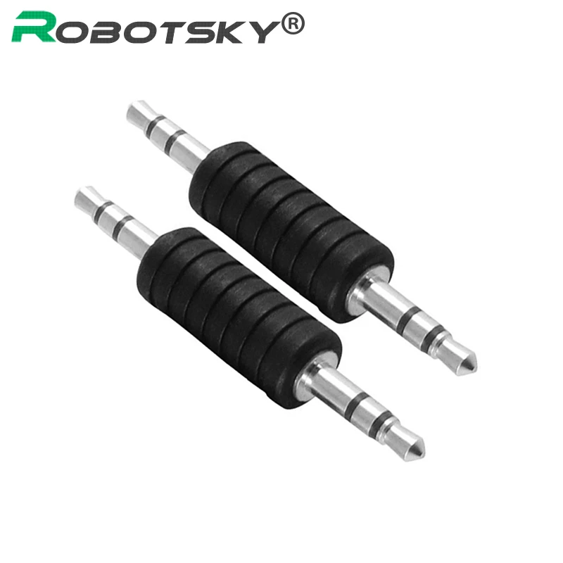 3.5mm Male to Male Adapter for Earphone Mobile Phone MP3 3.5mm Jack Aux Audio Plug Straight Adapter Converter Audio Connector