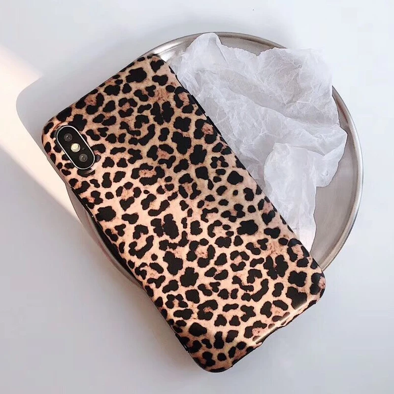 Sexy Leopard Prain TPU Silicone Case Cover For iPhone 11 12 Pro Max Mini 6 7 8 Plus Matte Soft Cases For iphone 13 XR XS MAX