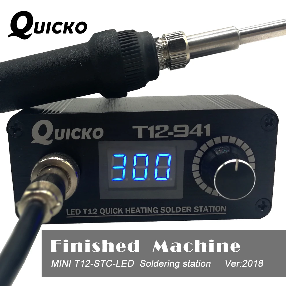 MINI T12 LED soldering station electronic welding iron 2019 New design DC Version Portable T12  Digital  Iron T12-941 QUICKO