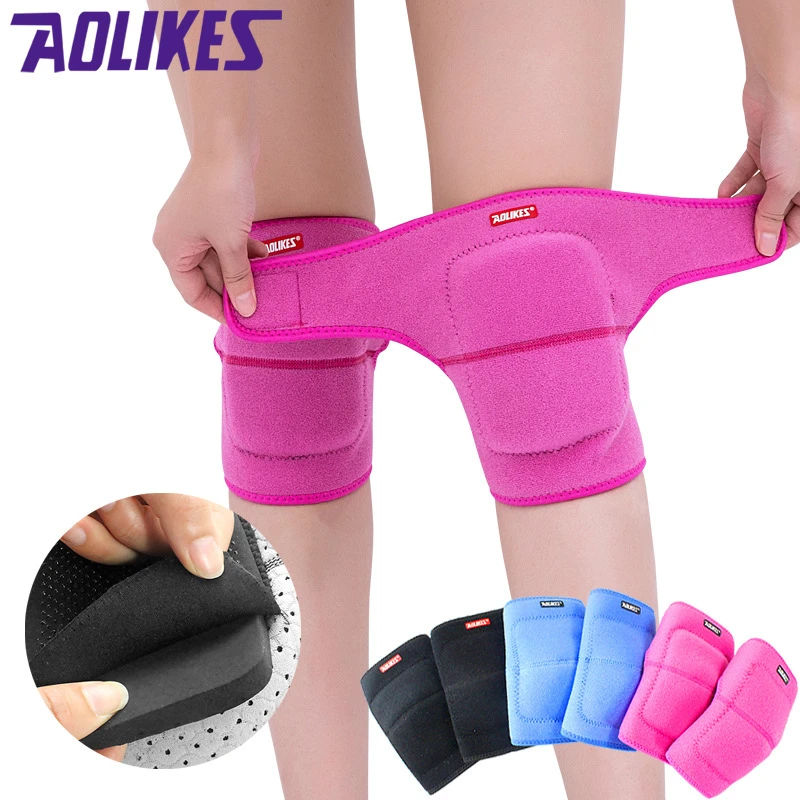 Aolikes Thicken Sponge Sports Knee Pad For Dancing Roller Skate Women's Kneepad Brace Support Knee Protectors Kneecap Guard
