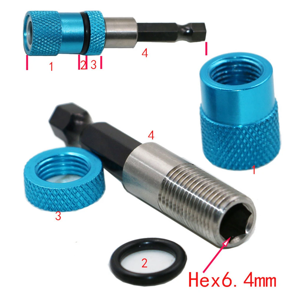 1/4 Hex Shank Electric Drill Bit Magnetic Screwdriver Bit Holder Stainless Steel Magnetism drywall screw bit holder Screw Tool
