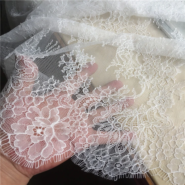 3M long eyelash lace trim traditional wedding lace fabric white red violet Table Cloth DIY Crafts
