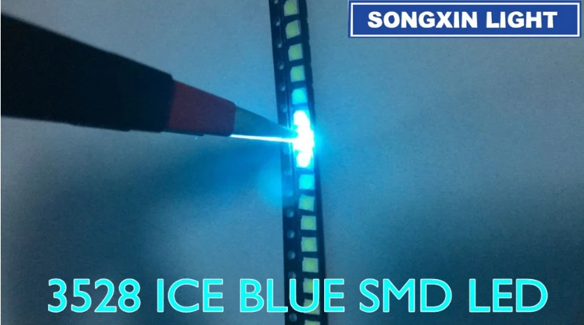 3528 SMD LED lamp beads 1210 bright water blue water-blue (ice blue) 3528 Water-Blue (Ice blue) light LED light-emitting diode