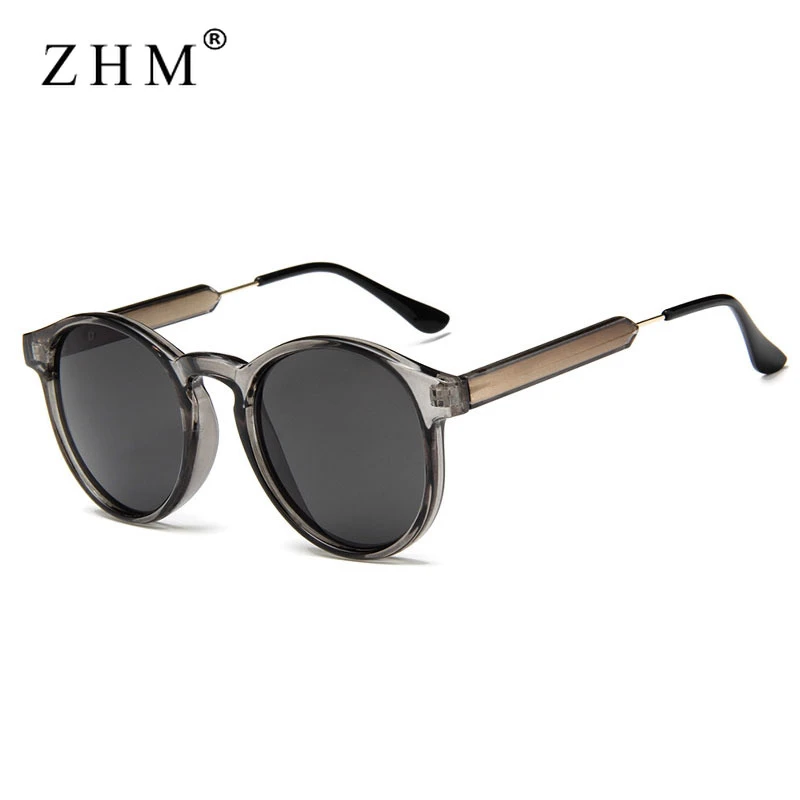 2021 Retro Round Sunglasses Women Men Brand Design Transparent Female Sun Glasses Men Oculos De Sol Feminino Lunette Soleil