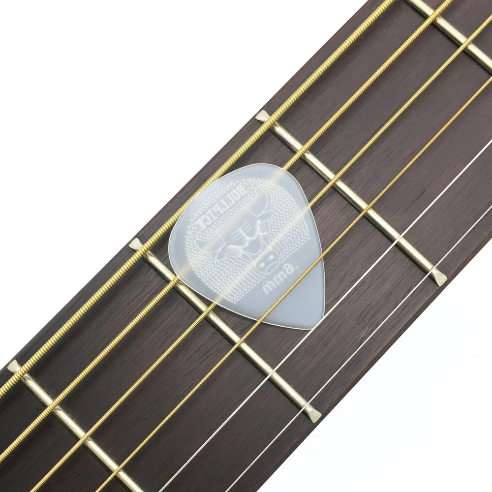 12pcs Bull Head 0.6mm 0.73mm Guitar Pick Super Durable Nylon Non-slip Design Mediator Acoustic Electric Guitarra Strings Strum