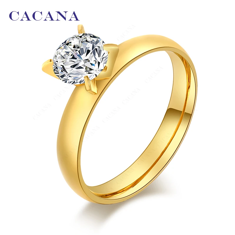 CACANA  Stainless Steel Rings For Women  Mellow Fashion Jewelry Wholesale NO.R39