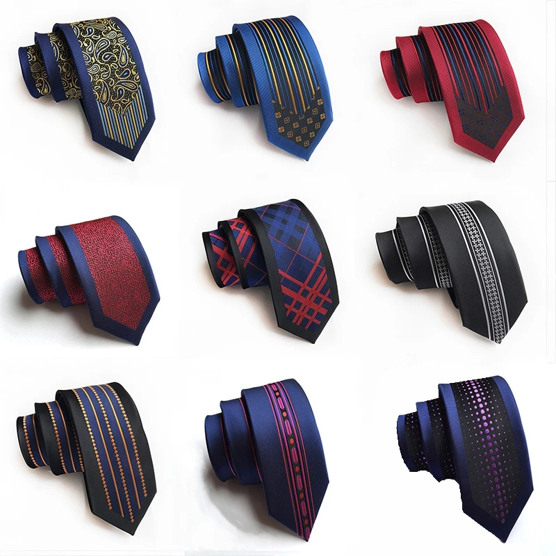 New Arrival Men's Ties 6cm Skinny Silk Tie Casual Fashion British Style Wedding Narrow Necktie  Gifts for Men