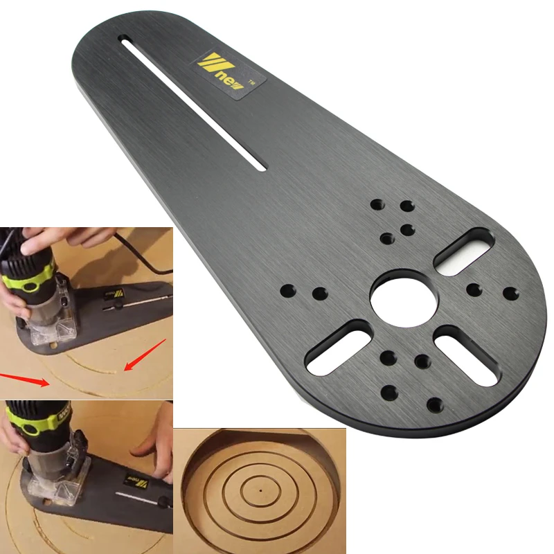 Circle Cutting Jig for Electric Hand Trimmer Wood Router Milling Circle Trimming Machine Accessories