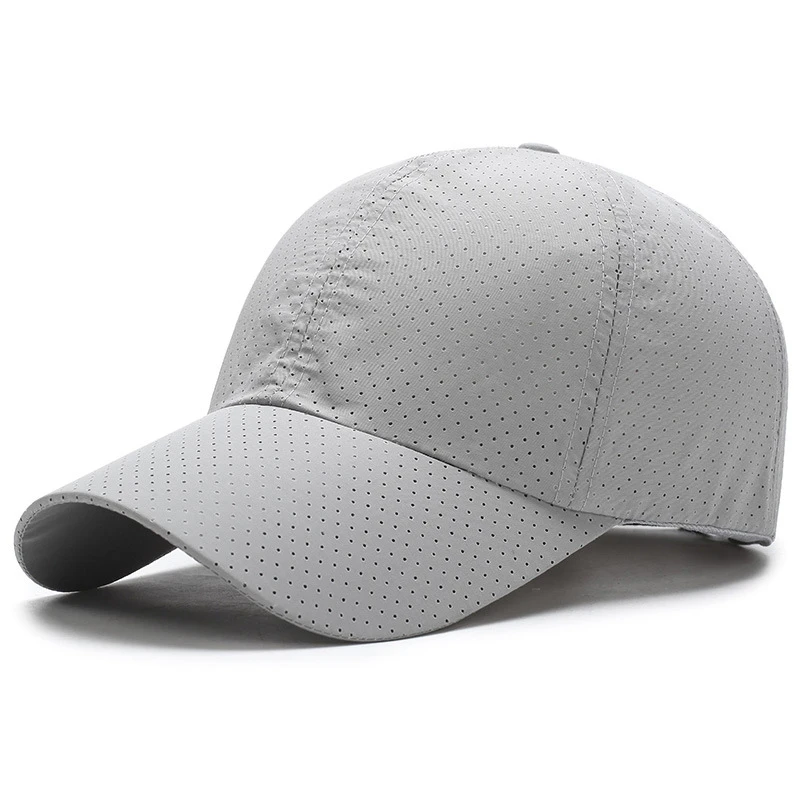 1pcs Baseball Cap Unisex Summer Solid Thin Mesh Portable Quick Dry Breathable Sun Hat Golf Tennis Running Hiking Camping