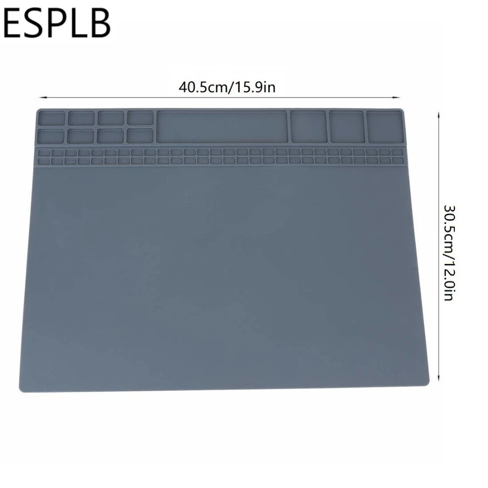 ESPLB 405X305mm Heat Insulation Repair Pad Soldering Work Station Mat Silicon Welding Soldering Maintenance Platform