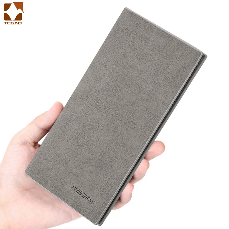 men's wallet Thin slim wallet leather long Male Clutch mens wallets coin hand purse pocket cartera hombre billetera hombre 2021