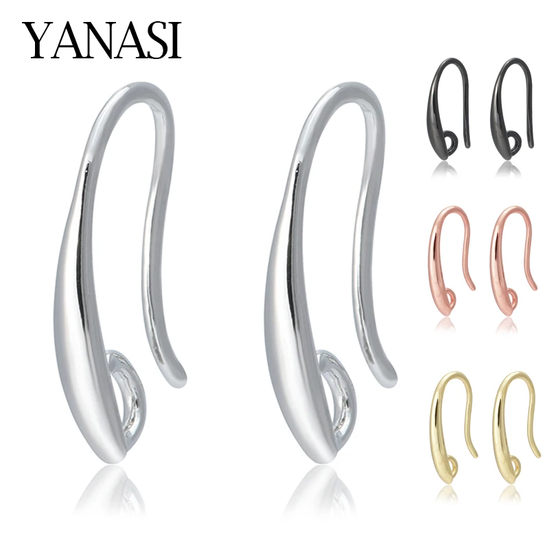 1 Pair Copper Handmade Earrings DIY Accessories for Jewelry Gold Sliver Color Jewelry Findings Supplies Wholesale