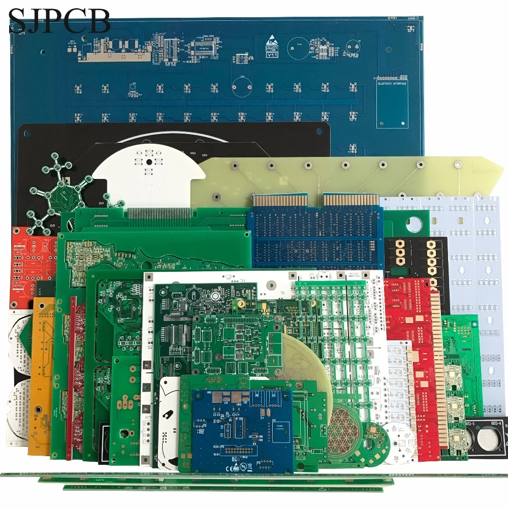 SJPCB Manufacturer 2 Layers PCB Sample Custom Prototype Printed Circuit Board Small Quantity Fast Run Service Need Send Files