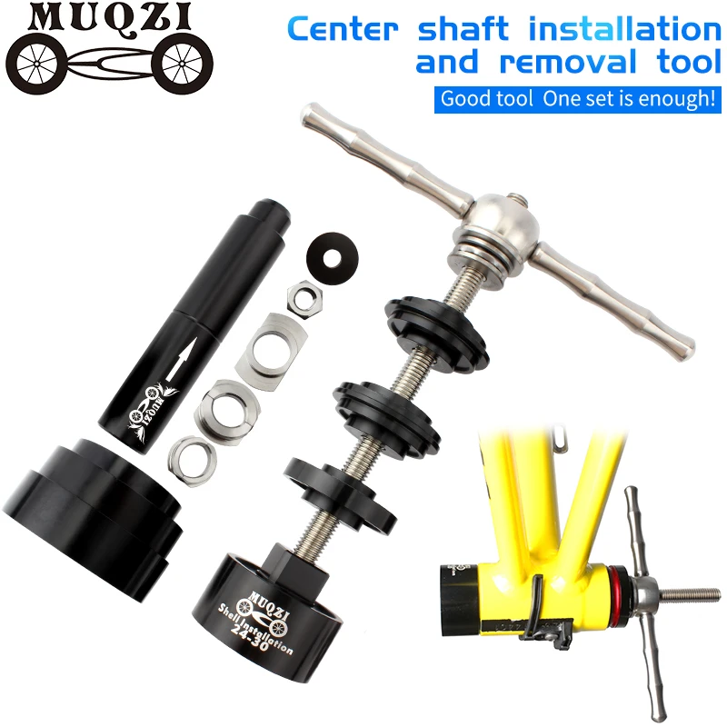 MUQZI Mountain Bike Road Fixes Gear Bicycle Axle Cente Press-In Shaft Static Installation Disassembly Tool Suit BB86/30/92/PF30