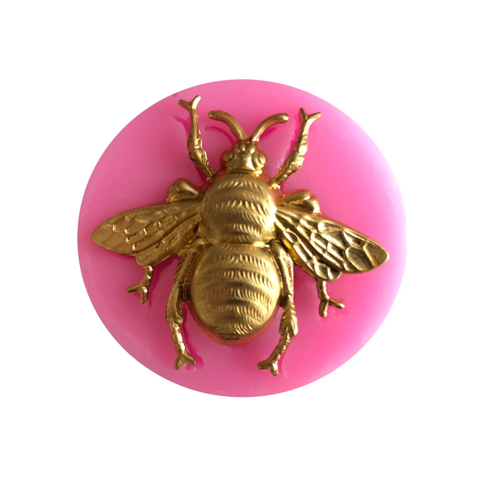 Insect Shape Fondant Cake Silicone Mold Chocolate Candy Molds Pastry Biscuits Mould Baking Cake Wedding Decoration Tools Soap