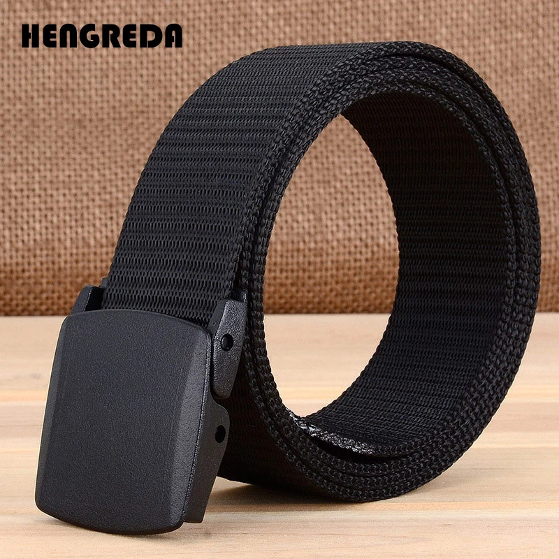 Military Men Belt 2018 Army Belts Adjustable Belt Men Outdoor Travel Tactical Waist Belt with Plastic Buckle for Pants 120cm