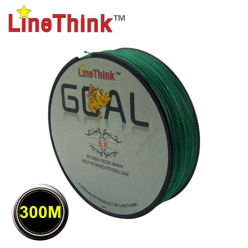 300M Brand LineThink GOAL Japan Multifilament PE Braided Fishing Line  6LB-100LB Free Shipping