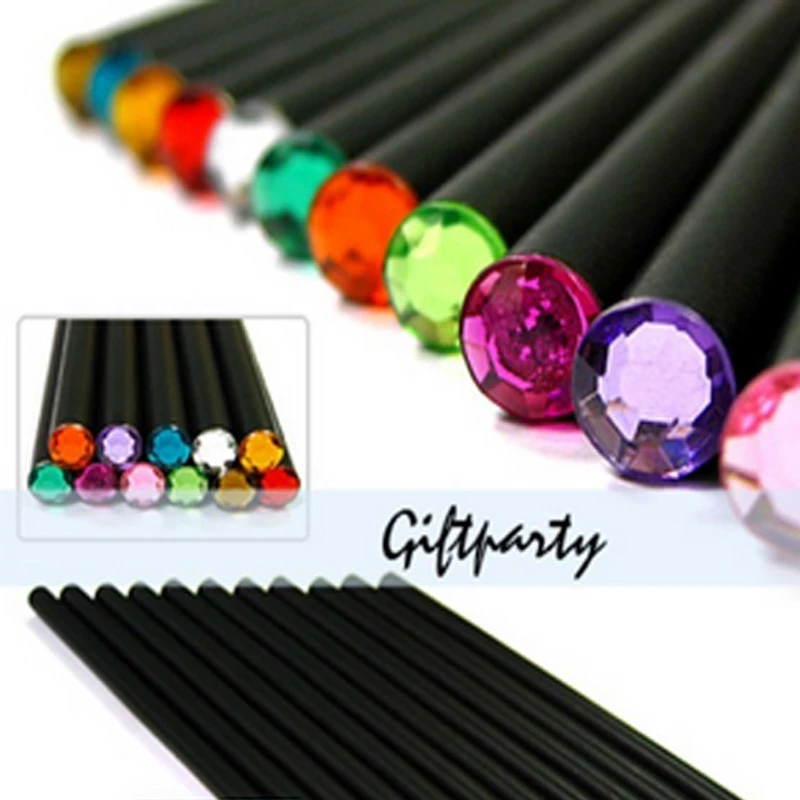 12Pcs/Set Pencil Hb Diamond Color Pencil Stationery Drawing Supplies Pencils For School Office Presented By Kevin&Sasa Crafts