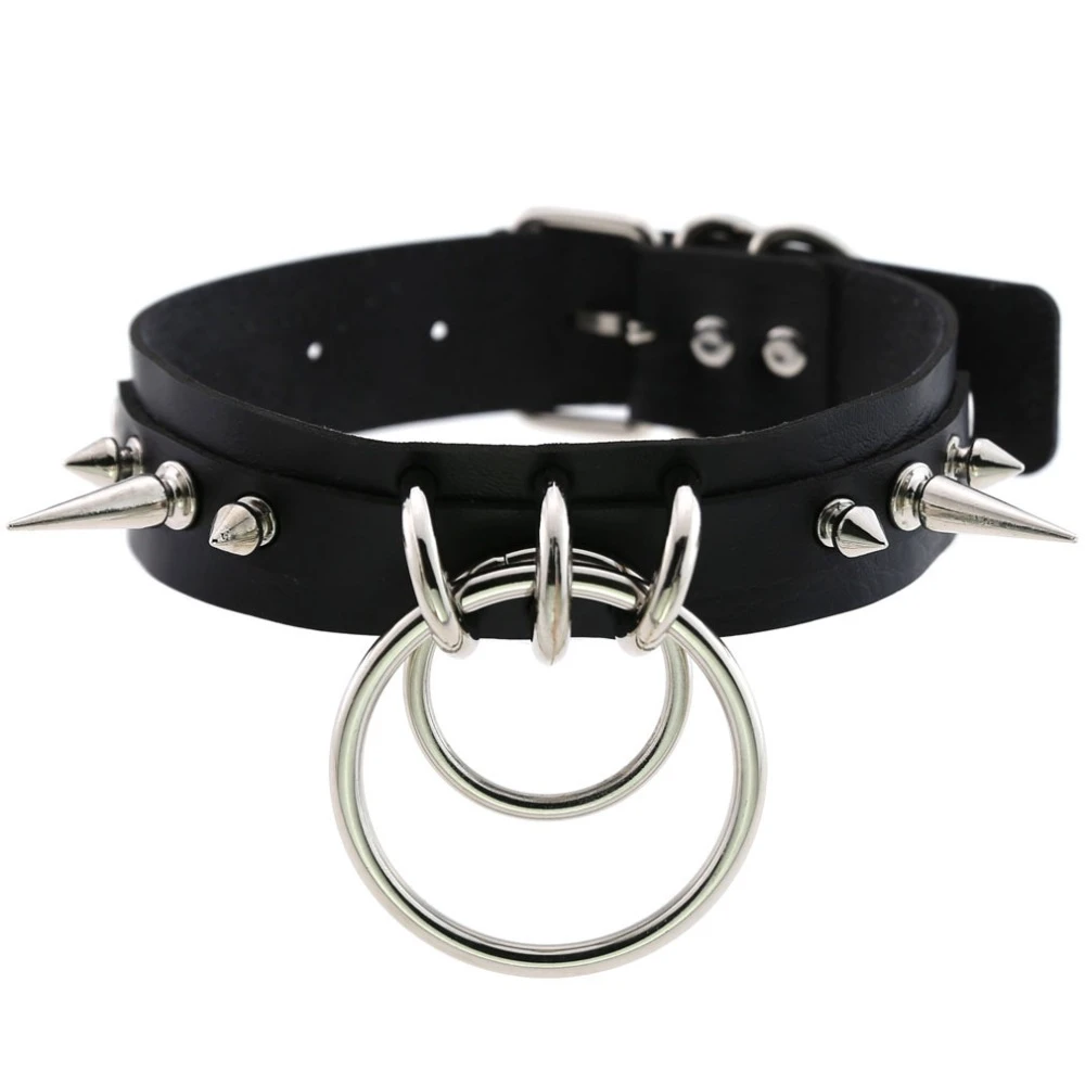 Spiked Choker For Women Men Punk Rock Collar Goth Fashion Necklaces 2021 Leather Studded Choker Girls Harajuku Gothic Jewelry