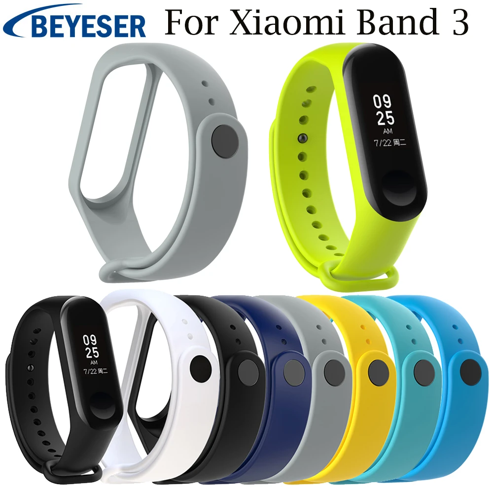 Multicolor silicone replacement soft Band for Xiaomi Mi Band 3 Sport Strap watch band wrist strap For xiaomi mi band3 wristband