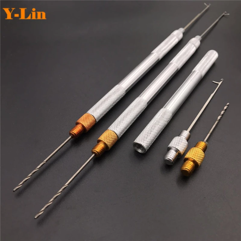 Carp Fishing Baiting Boilies Pellet Hair Rigs Needles Drills Splicing Making Tools Drill Rigs Loading Accessories