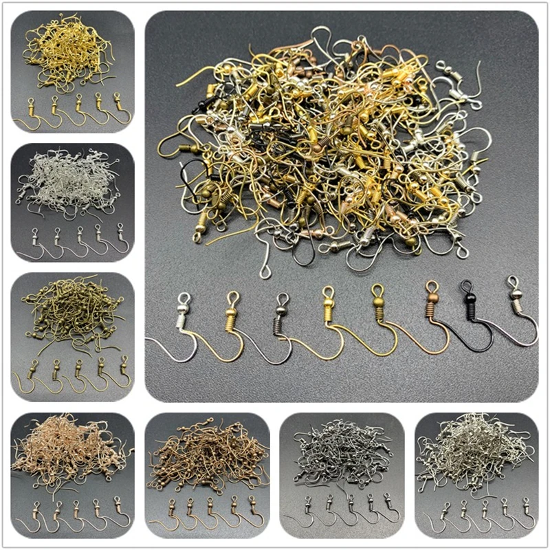 100pcs 20x17mm Earring Findings Earrings Clasps Hooks Fittings DIY Jewelry Making Alloy Hook Drop earrings Accessories