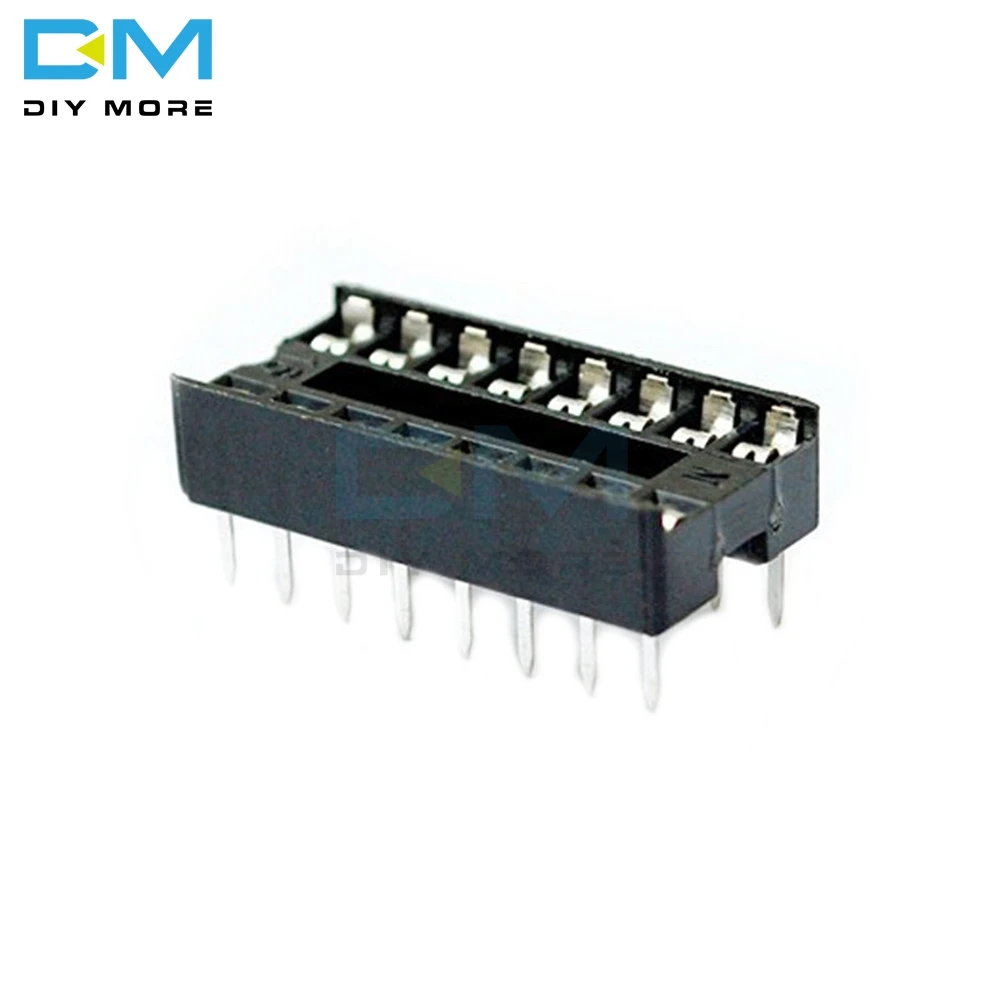 50PCS 16pin 16-Pins 16 Pins 16P DIP IC Sockets Adaptor Solder Type Socket 100% Original DIY
