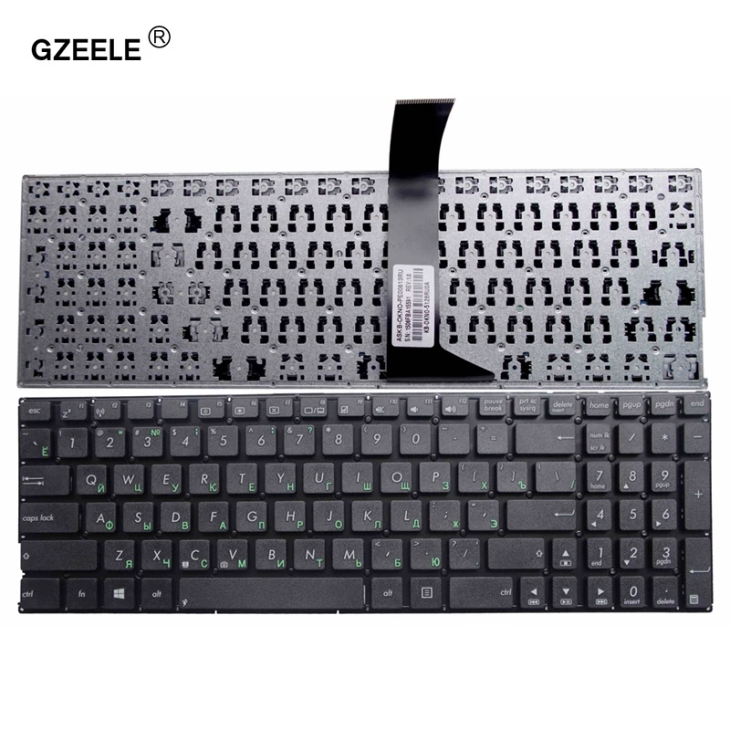 GZEELE Russian laptop keyboard for Asus X550C A550C A550VB Y581C X550 X552MJ X552E X552EA X552EP X552L X552LA X552LD X552M F520M