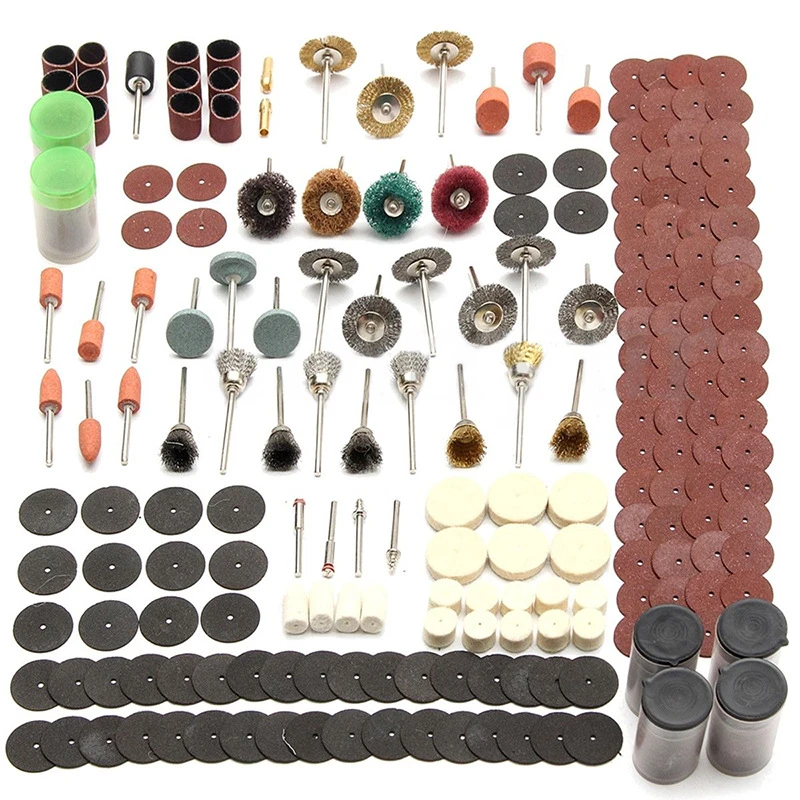 40/78/100/147pc Rotary Tool Accessory Attachment  Kits Grinding Sanding Polishing Sander Abrasive Fit Woodwroking Dremel Grinder