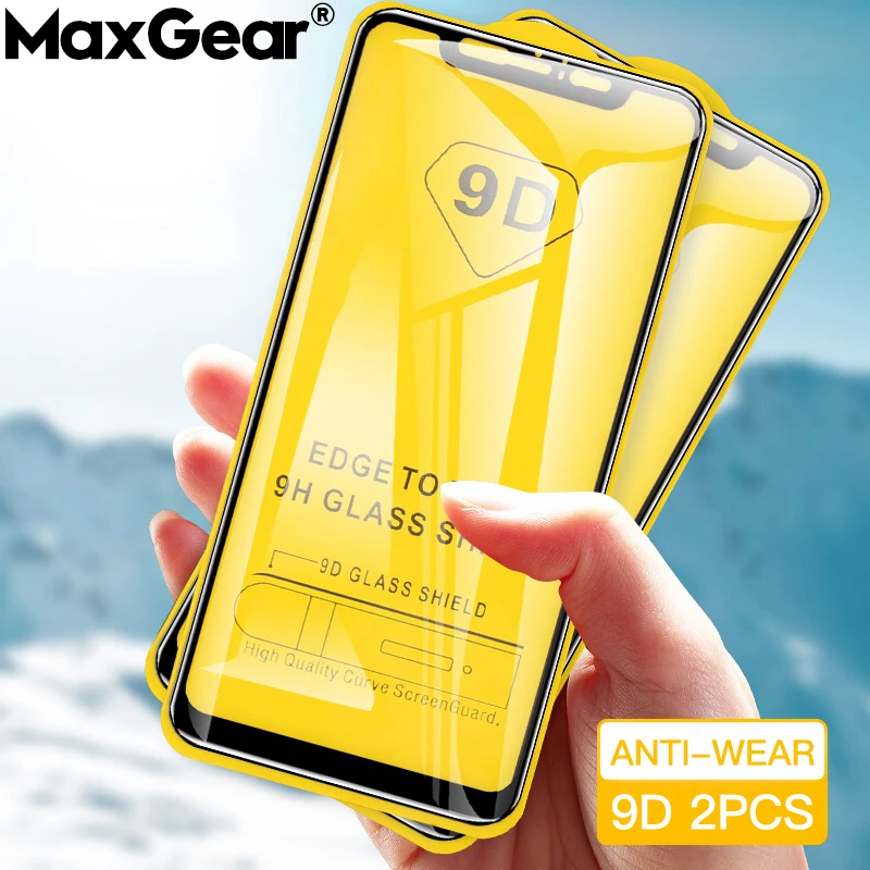 2PCS 9D Full Cover Tempered Glass For Xiaomi Redmi Note 7 6 5 Pro 4 4X Protective Film Redmi 6 Pro 6A 5A 5 Plus Screen Protector