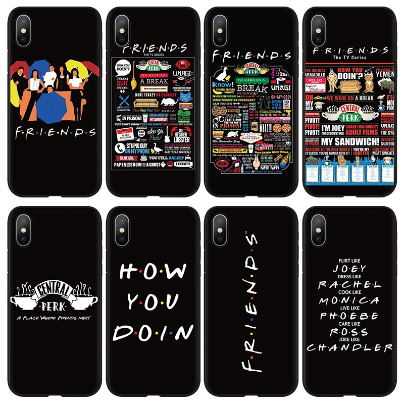 Central Perk Coffee friend tv how you doin Capa for iphone 6 6s 7 8 Plus SE 2 Bag FOR iphone 11 13 12 Pro XR XS Max X Mini Cases