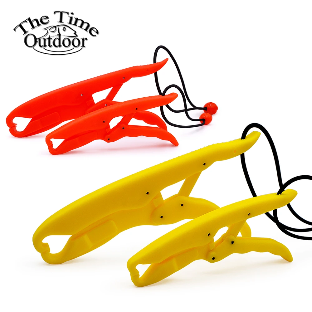 ABS hard plastic fishing gripper red and yellow Solid Plastic Lipgrip Floating Fishing Tackle Peche Griper Pescaria de Pesca