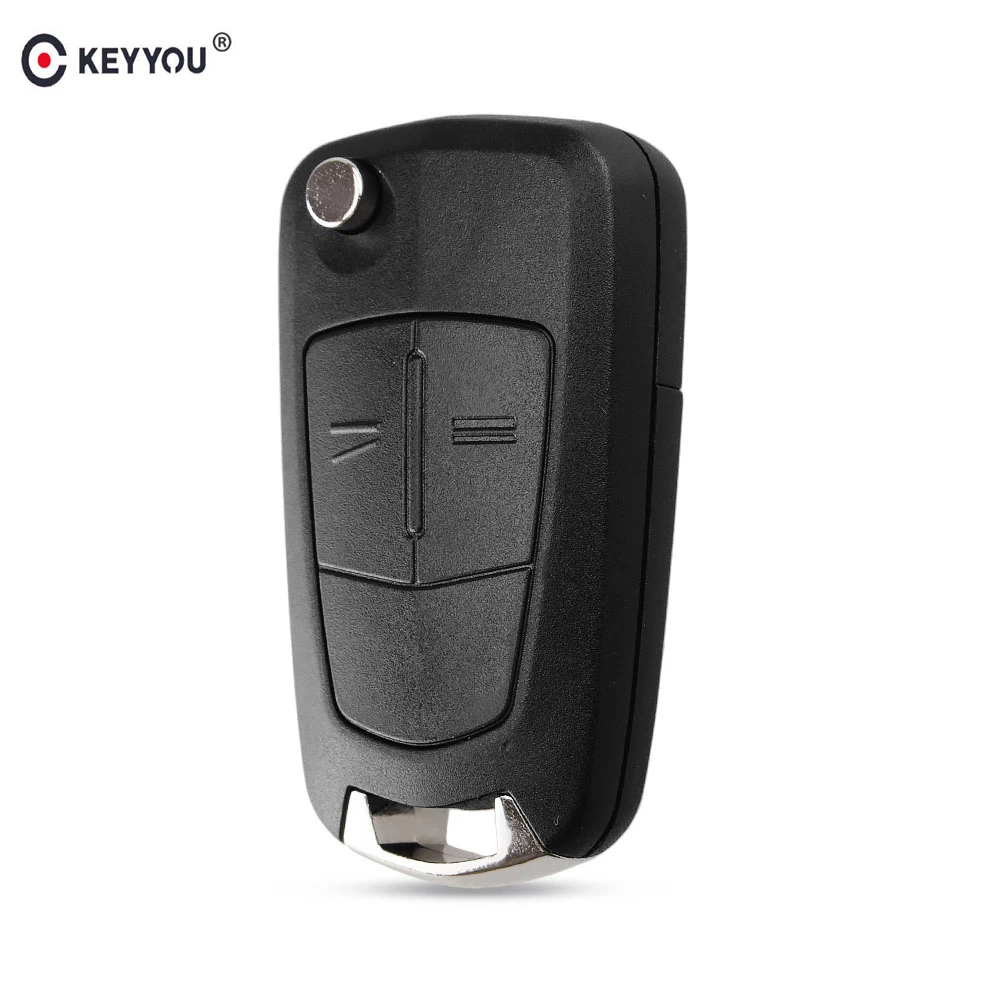 KEYYOU 2 buttons Flip Folding Key Shell Case FOB For Vauxhall Opel Corsa Astra Vectra Signum Car Key Fob Case
