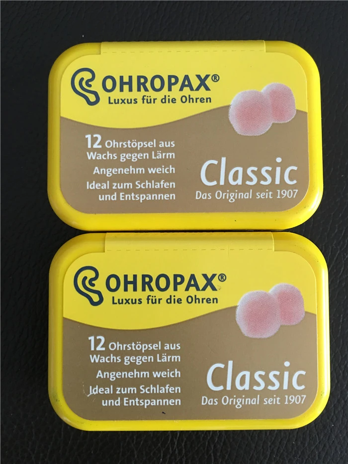 6pairs Original Ohropax Classic Wax Earplugs Comfortable Wax Ear Plugs Traval Sleeping Noise Reduction Earplugs