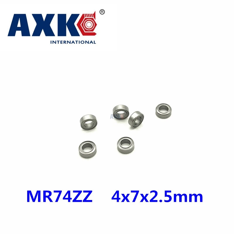 Free shipping 10PCS mini bearing  MR74ZZ L-740ZZ 4x7x2.5mm bearings P5 MR74 ZZ 4*7*2.5  deep groove ball bearings