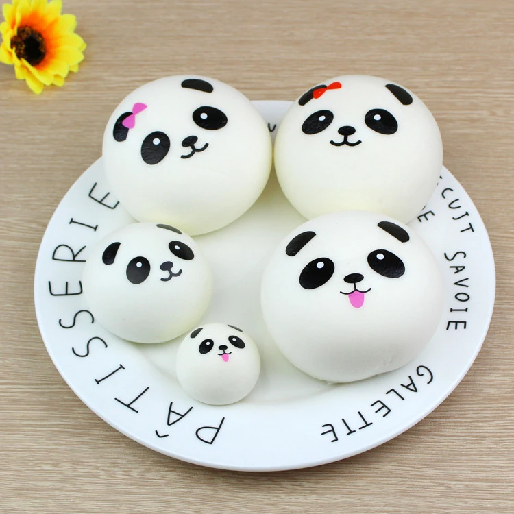 Free Shipping Cartoon Design Panda Squishy Slow Rising Cream Scented Toy Kids Kawaii Squish Antistress Toy Stress Reliever