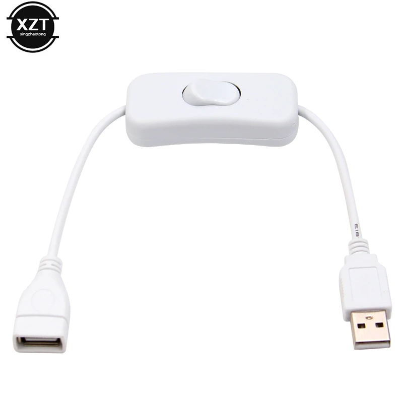28cm Male To Female USB Cable With Switch ON/OFF Cable Extension Toggle For USB Light Fan LED Strip Power Line 2A Current
