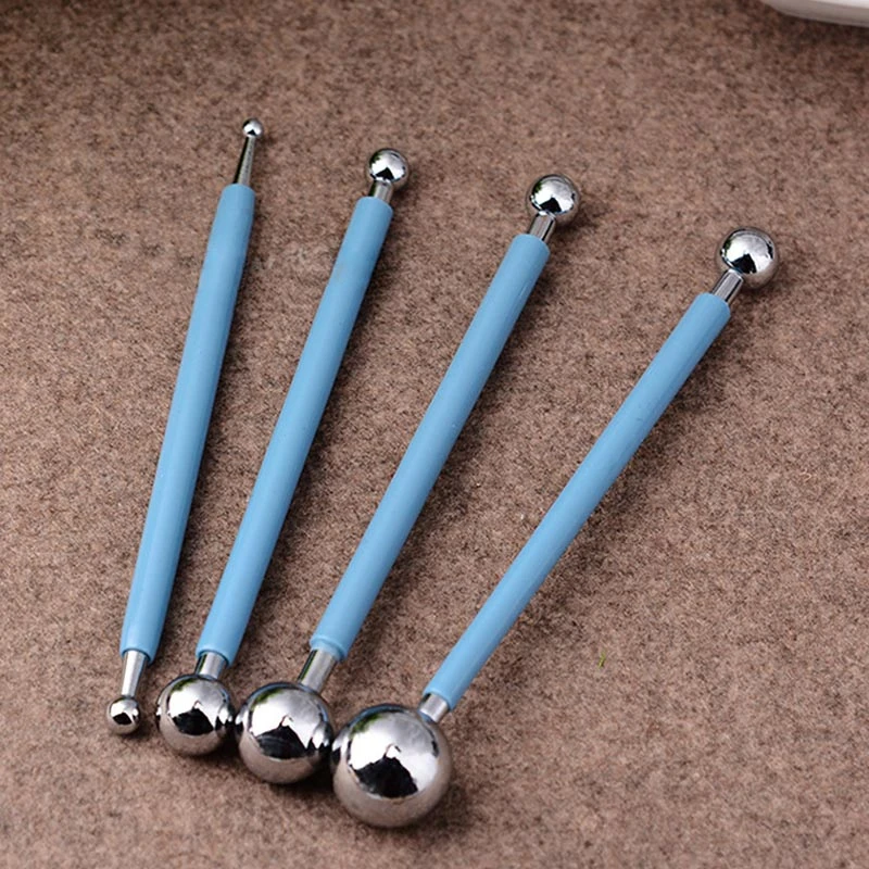 Professional DIY Stainless Steel Polymer Clay Tools Tool Sculpture Tools Toys For Clay Carving Molding Ball Stylus Sticks