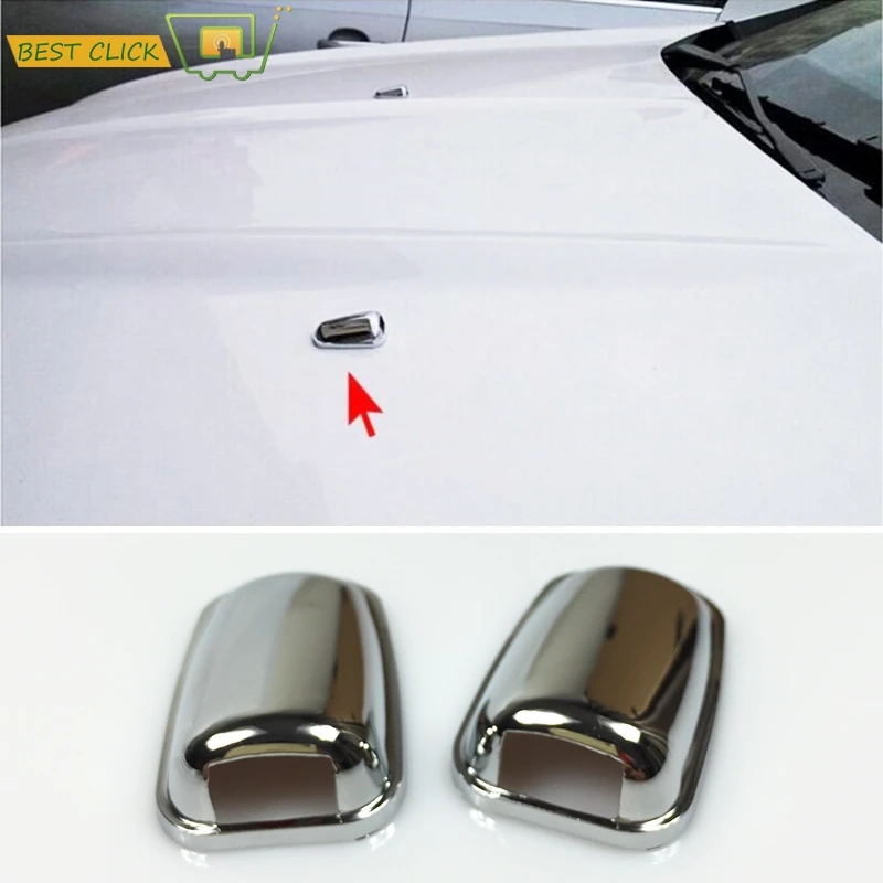 Chrome Front Windscreen Windshield Washer Head Water Spray Nozzle Wiper Water-jet Cover Trim For Ford Focus MK3 Mondeo MK4