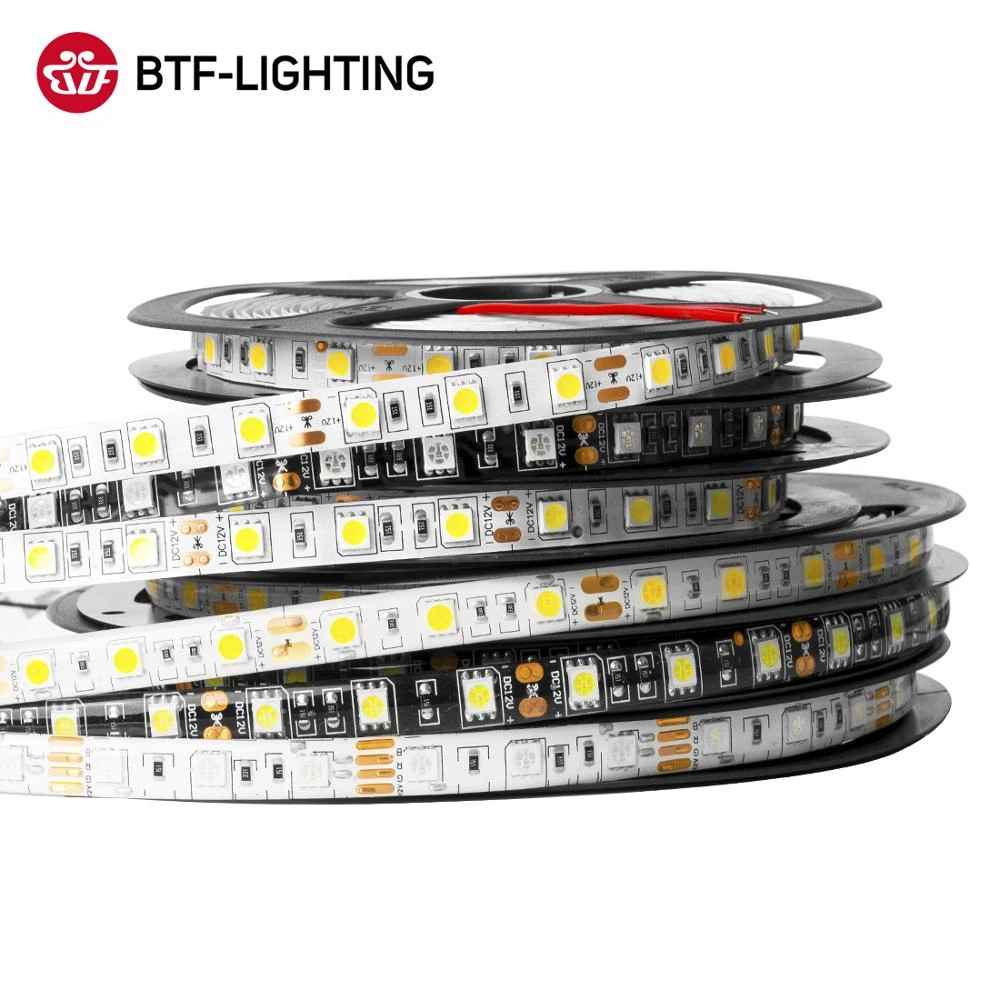 5m DC12V LED Strip 5050 SMD 60LEDs/m Flexible LED Light RGB RGBW 5050 LED Strip Lamp 300LEDs TV Led Ribbon Tape Waterproof