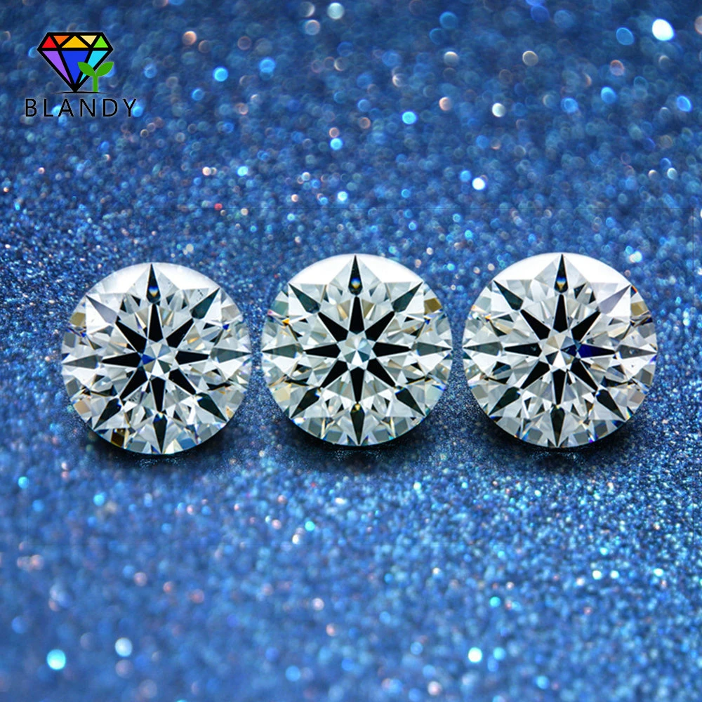 1pc/lot AAAAA Quality 3.0~12mm Round European Star Cut White Cubic Zirconia CZ Stone Synthetic Gems For Jewelry