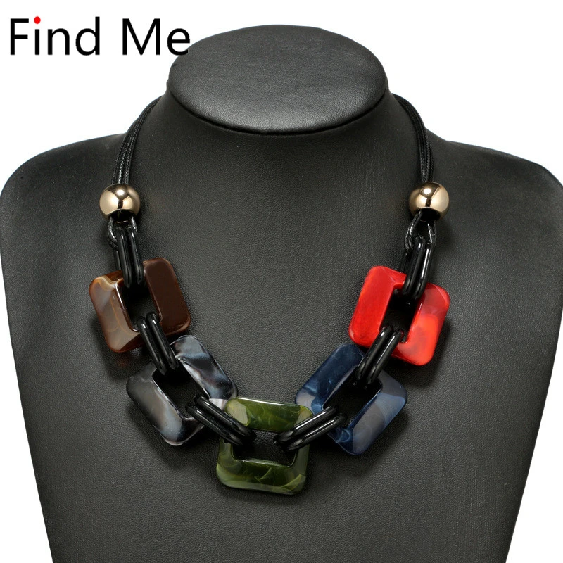 Find Me Fashion Power Leather Cord Statement Necklace & Pendants Vintage Weaving Collar Choker Necklace For Women Jewelry