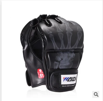 New Grappling MMA Gloves PU Punching Bag Boxing Gloves Black/White W8861