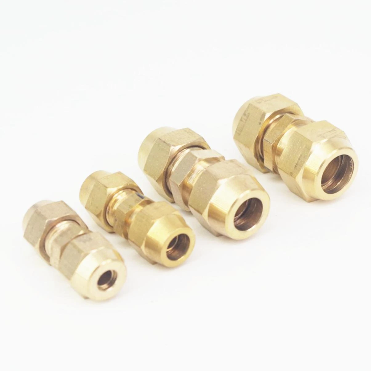 Flare Fit Tube O/D 6/8/10/12/14mm Brass Connector Fitting Air tool Fitting With Nuts