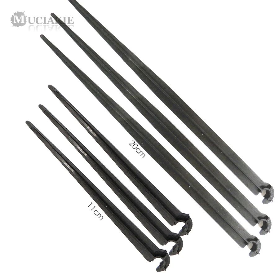 MUCIAKIE 50pcs 11cm 20cm Fixed Support Holder for 4/7mm Water PVC Hose Pin Stake for Fixed Drop Irrigation Home Garden Fittings